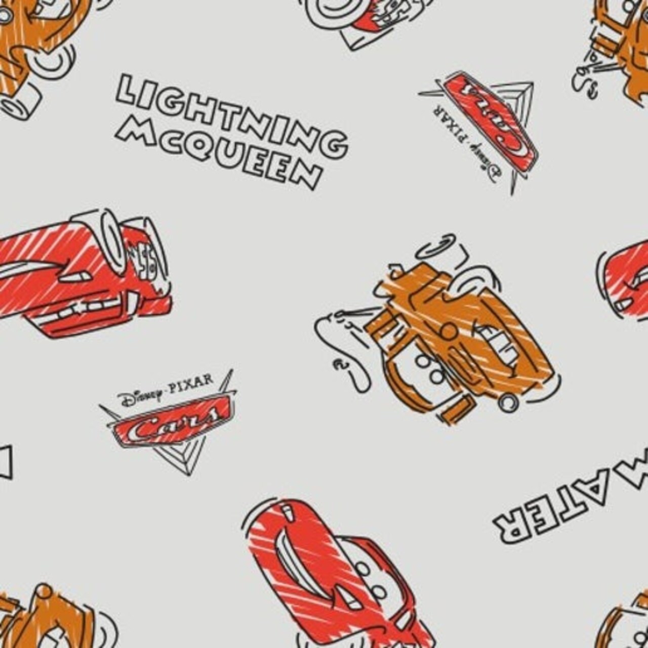 Licensed Disney's Pixar Cars - Classic Cars Fleece Fabric by the Yard